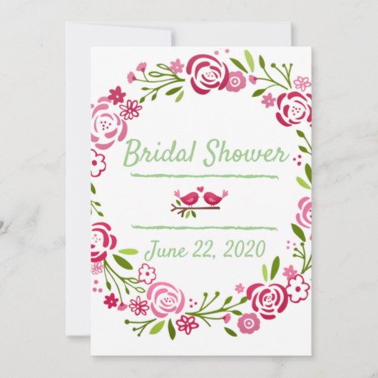 Vers en zoet bridal Shower Invitation Save The Date (Voorkant)