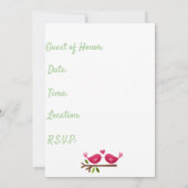 Vers en zoet bridal Shower Invitation Save The Date (Achterkant)