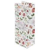 Vers Floral Wijn Cadeautas (Achterkant Gekanteld)