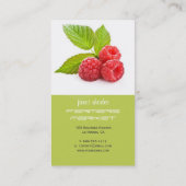 Vers frambos visitekaartje (Achterkant)