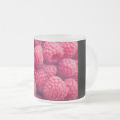 Vers frambozen matglas koffiemok (Voorkant rechts)