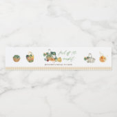 Vers Fris Op De Markt Boerenmarkt Bruiloft Feest Waterfles Etiket (Enkel label)