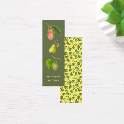 vers fruit, gepersonaliseerd Bladwijzer Mini Visitekaartjes (Bureau)