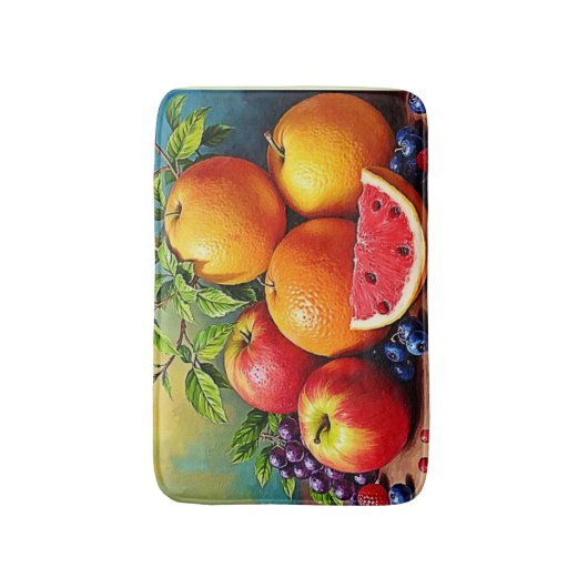 Vers fruit in een perfecte mix badmat (Voorkant Verticaal)