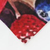 Vers fruit in een perfecte mix fleece deken (Hoek)