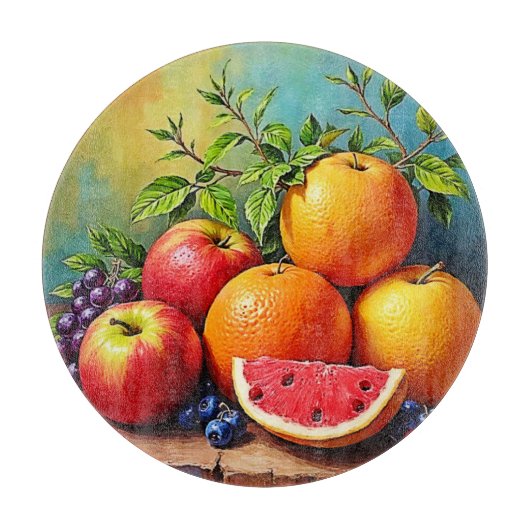 Vers fruit in een perfecte mix snijplank (Voorkant)