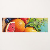 Vers fruit in een perfecte mix yogamat (Achterkant (horizontaal))