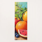 Vers fruit in een perfecte mix yogamat (Achterkant)