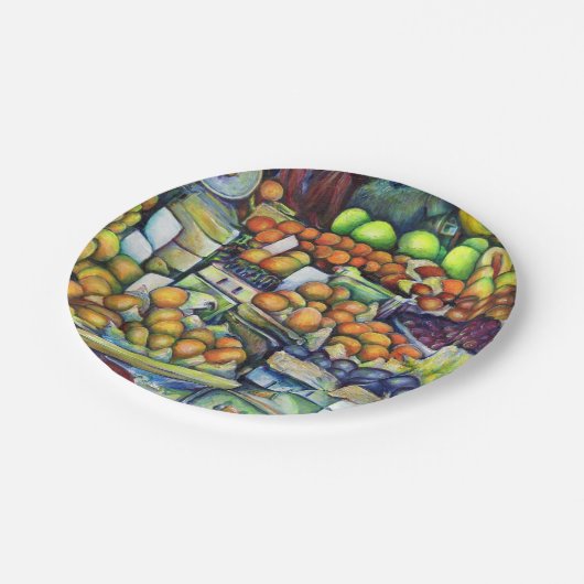 Vers fruit met Francis Papieren Bordje (Gekanteld)