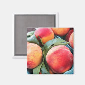 Vers fruit - perziken magneet (Voorkant / Achterkant)