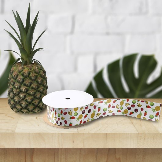 Vers fruit satijnen lint