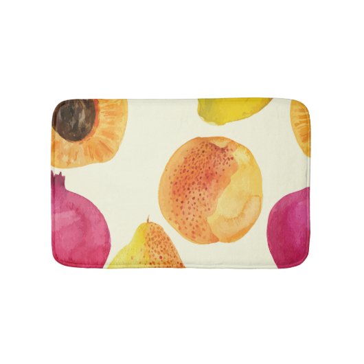 vers fruit Waterverf ontwerp Badmat (Voorkant)