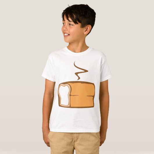 vers gebakken brood t-shirt (Voorkant volledig)