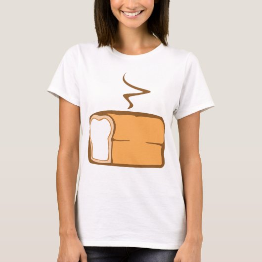 vers gebakken brood t-shirt (Voorkant)