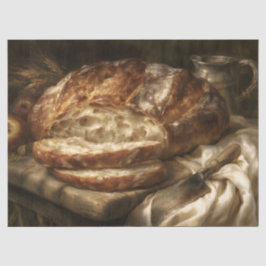 Vers gebakken brood tissuepapier
