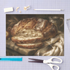 Vers gebakken brood tissuepapier