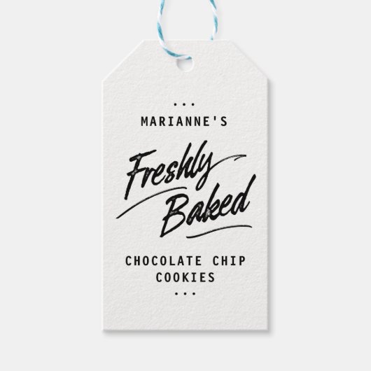 Vers gebakken gepersonaliseerde label cadeau Label Cadeaulabel (Voorkant)