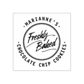 Vers gebakken gepersonaliseerde label houten stemp rubberstempel (Afrduk)