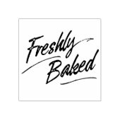 Vers gebakken Label Wood Stamp Rubberstempel (Afrduk)