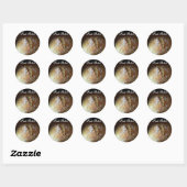 Vers gebakken zelfgebakken brood ronde sticker (Vel)