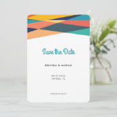 Vers gebleten kleurrijke stripper Summer Photo Save The Date (Staand voorkant)