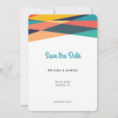 Vers gebleten kleurrijke stripper Summer Photo Save The Date (Voorkant)