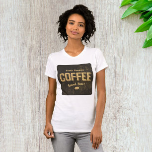 Vers gebrouwen koffie Vrouwen T-shirt