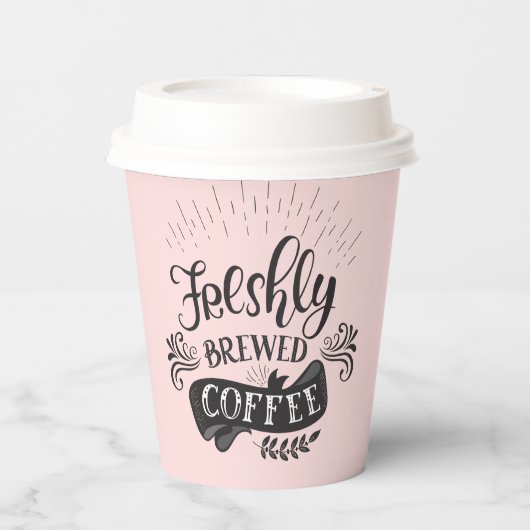 Vers gebrouwen koffiebekers papieren bekers (Voorkant)