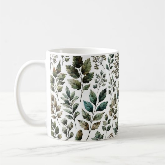 Vers gebrouwen, natuurlijk laat design koffie Mok (Links)