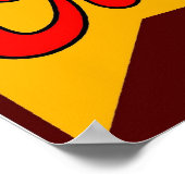 Vers gekookte zeekrawvissen poster (Hoek)