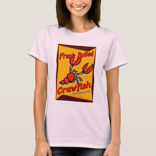 Vers gekookte zeekrawvissen t-shirt (Voorkant)