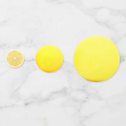 Vers gele citroenvruchten confetti (Achterkanten)