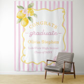 Vers geleverde citroengraduatiedecoratie wandkleed (In situ)