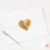 Vers gemalen met een hart van goud sticker (Envelop)