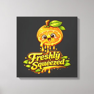 Vers Geperst - Voel je Fruitig - Voedsel Vrienden Canvas Afdruk