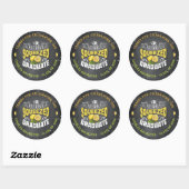 Vers Geperste Afgestudeerde Ronde Sticker (Vel)