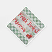 Vers geplet papier van kersen servetten (Hoek)