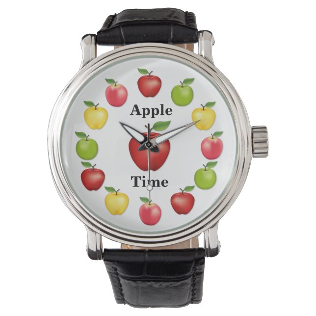 vers geplukte appeltijd horloge (Voorkant)