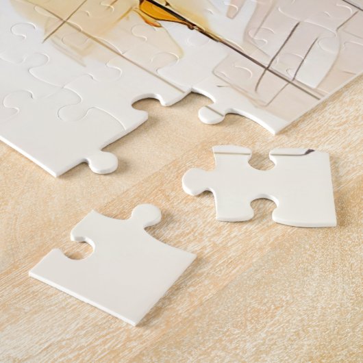 Vers geplukte Aster Flower Art Legpuzzel (Zijkant)