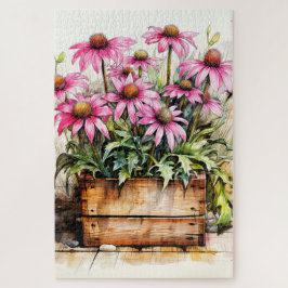 Vers geplukte Aster Flower Art Legpuzzel