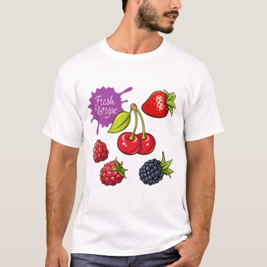 Vers gerijpt fruit t-shirt (Voorkant)