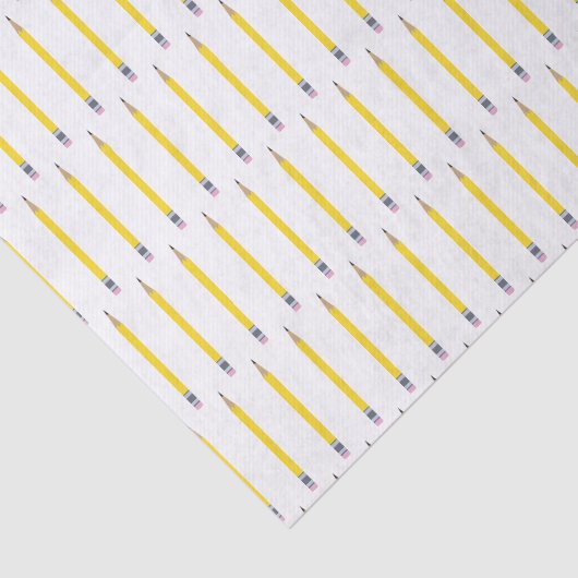 Vers geslepen geel potloodpatroon tissuepapier (Detail)