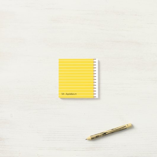 Vers geslepen potloden Naam toevoegen 3 x 3 Post-it® Notes (Op bureau)