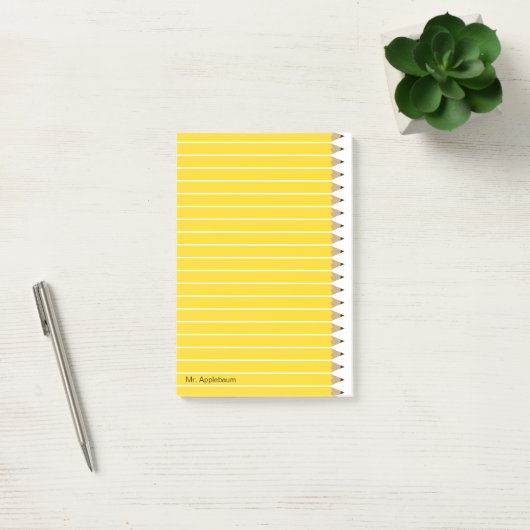 Vers geslepen potloden Naam toevoegen 4 x 6 Post-it® Notes (Kantoor)