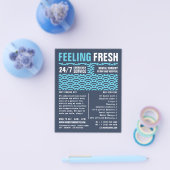 Vers gevoel, tandheelkunde, tandheelkundige omkeri flyer (Enkel)