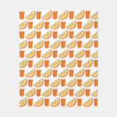 Vers gevriesdroogd PB Oranje sap citrusvruchten Sl Fleece Deken (Voorkant)