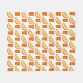 Vers gevriesdroogd PB Oranje sap citrusvruchten Sl Fleece Deken (Voorkant (Horizontaal))