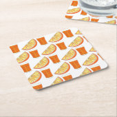 Vers gevriesdroogd PB Oranje sap citrusvruchten Sl Kartonnen Onderzetters (Schuin)