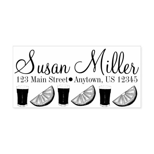 Vers gevriesdroogd PB Oranje sap citrusvruchten Sl Rubberstempel (Afrduk)