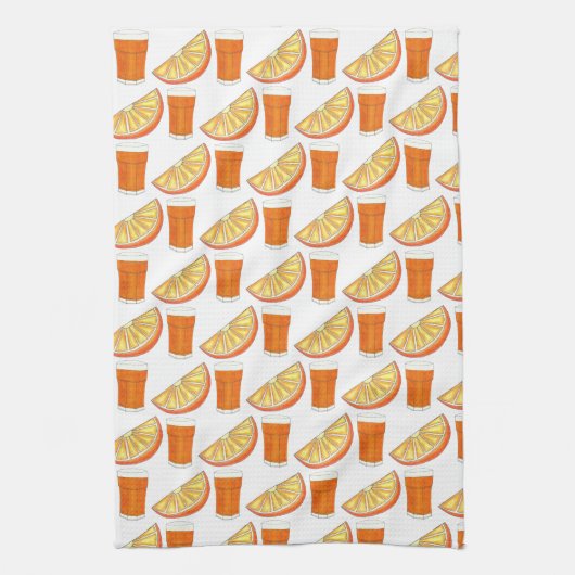 Vers gevriesdroogd PB Oranje sap citrusvruchten Sl Theedoek (Verticaal)